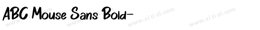ABC Mouse Sans Bold字体转换